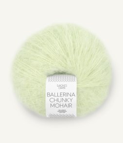 Ballerina Chunky Mohair färg 9011 Tender Green sandnes garn handarbetsboden örebro tjockt fluff garn mohair