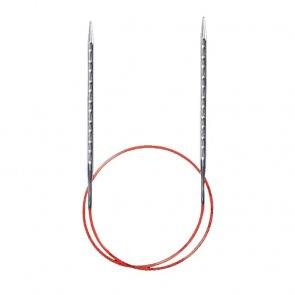 Rundsticka 5,5-60 Addi Novel Lace ergonomisk fyrkantig rundsticka med spetsig spets mjuk kabel för magic loop handarbetsboden ö