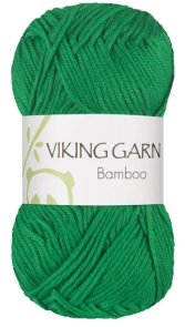 Bamboo färg 0632 grön viking garn bomull bambu mjukt sommargarn handarbetsboden i örebro
