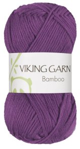 Bamboo färg 669 lila viking garn handarbetsboden örebro