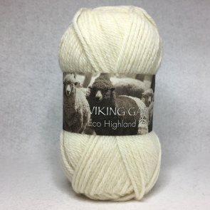 Eco Highland Wool färg 0202 naturvit