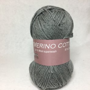Hjertegarn Merino Cotton färg 0435 mellangrå