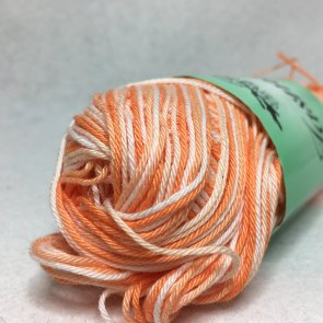 Jasmine 8/4 50 g ombré färg 3103 orange/vit