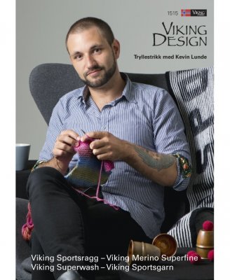Viking katalog 1515 Tryllestrikk med Kevin Lunde #skuggstickning #tryllestrikk #effektstickning handarbetsboden örebro garnbutik